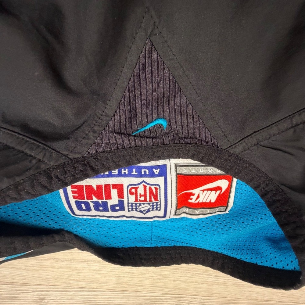Vintage Nike NFL Pro Line Carolina Panthers Windbreaker Mens Medium Black - Picture 4 of 10